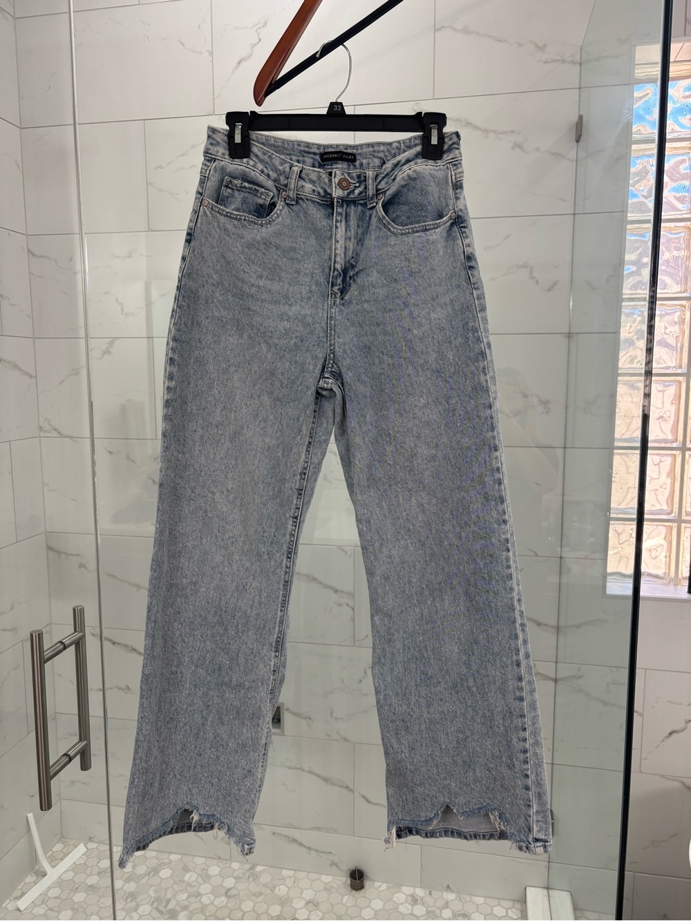 Sincerely Jules Light Wash Wide-Leg Jeans